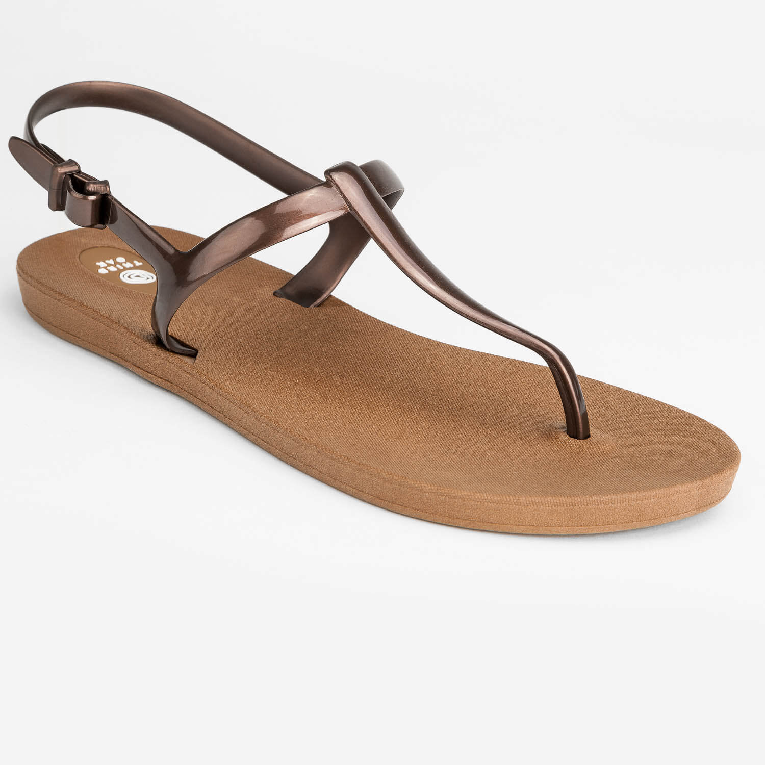 Malibu Jane Comfotable Laguna Embellished Ankle Strap Thong Sandal